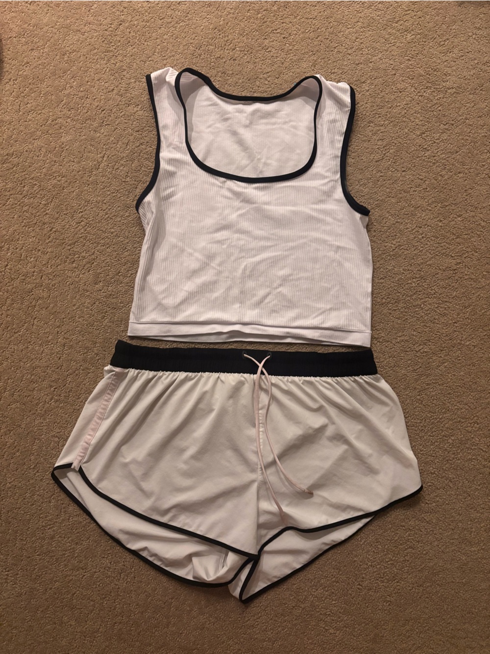 Athleta Speedwork Colorblock Run Short and Tank